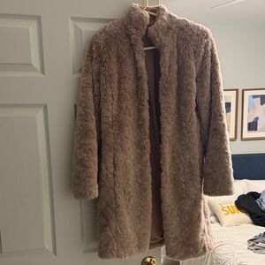 Cabi Faux Fur Coat - S